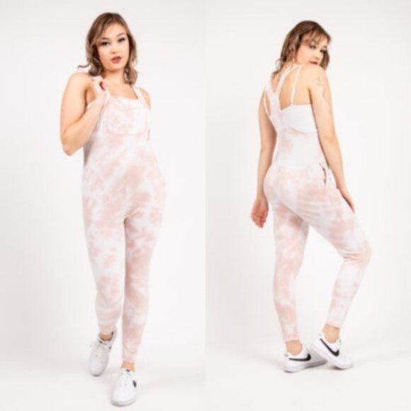 NWT‎ Smash + Tess Romperalls - Cotton Candy Tie Dye Women Size Small - Picture 1 of 8